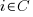 i  in  C